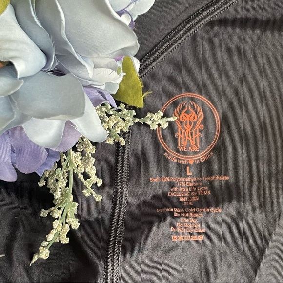 NWT Revolve HAH We Are Hot As Hell Gloves Off Bodysuit in Noir, Size Large - Picture 11 of 14